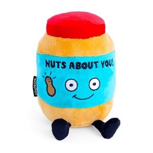 Punchkins Peanut Butter Jar "Nuts About You" Plush Toy - NWT